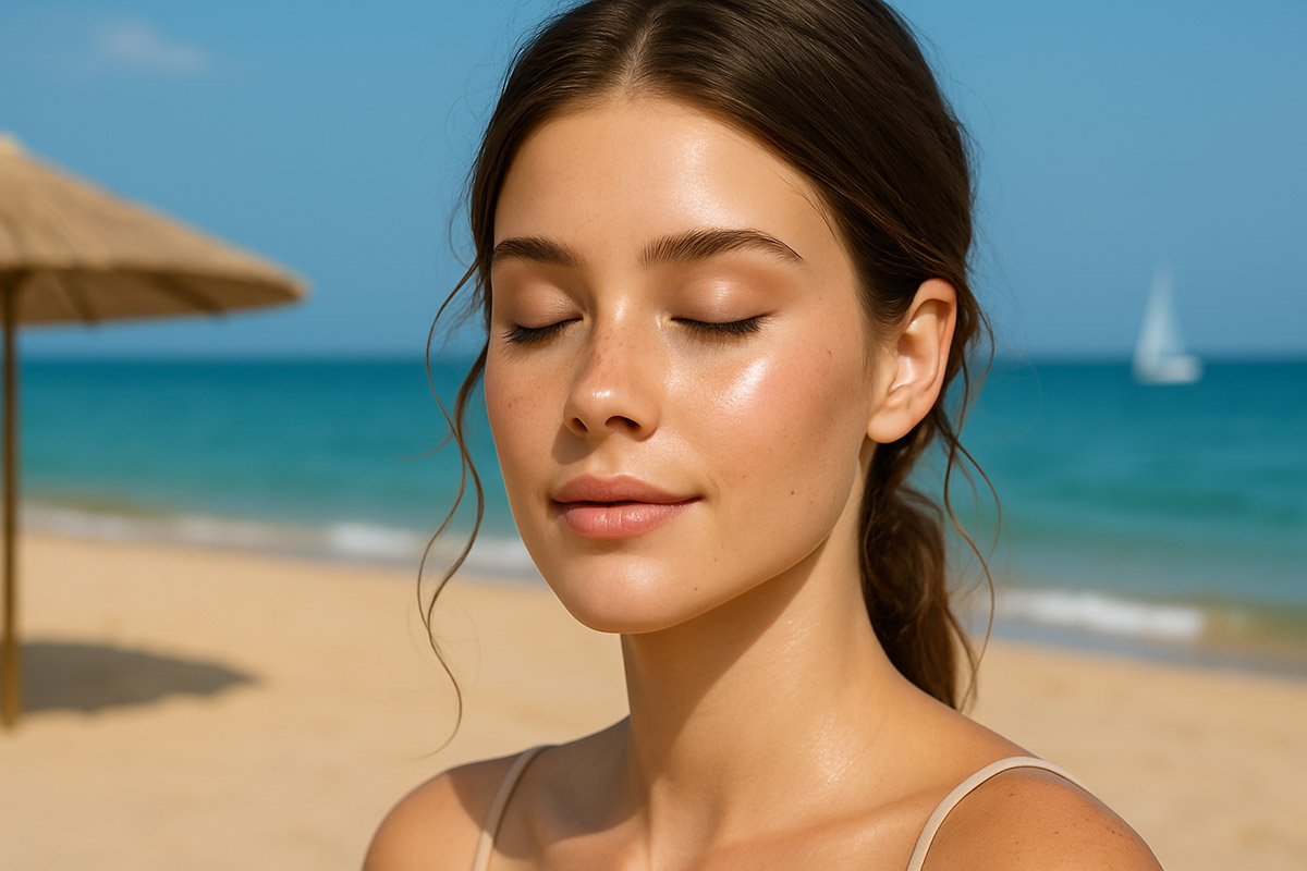 Maquillaje “piel desnuda” en verano